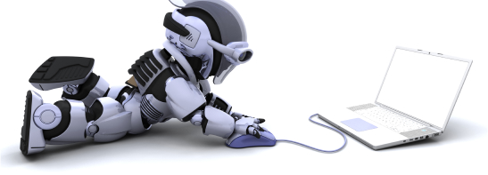 robot-with-laptop-computer-mouse 1